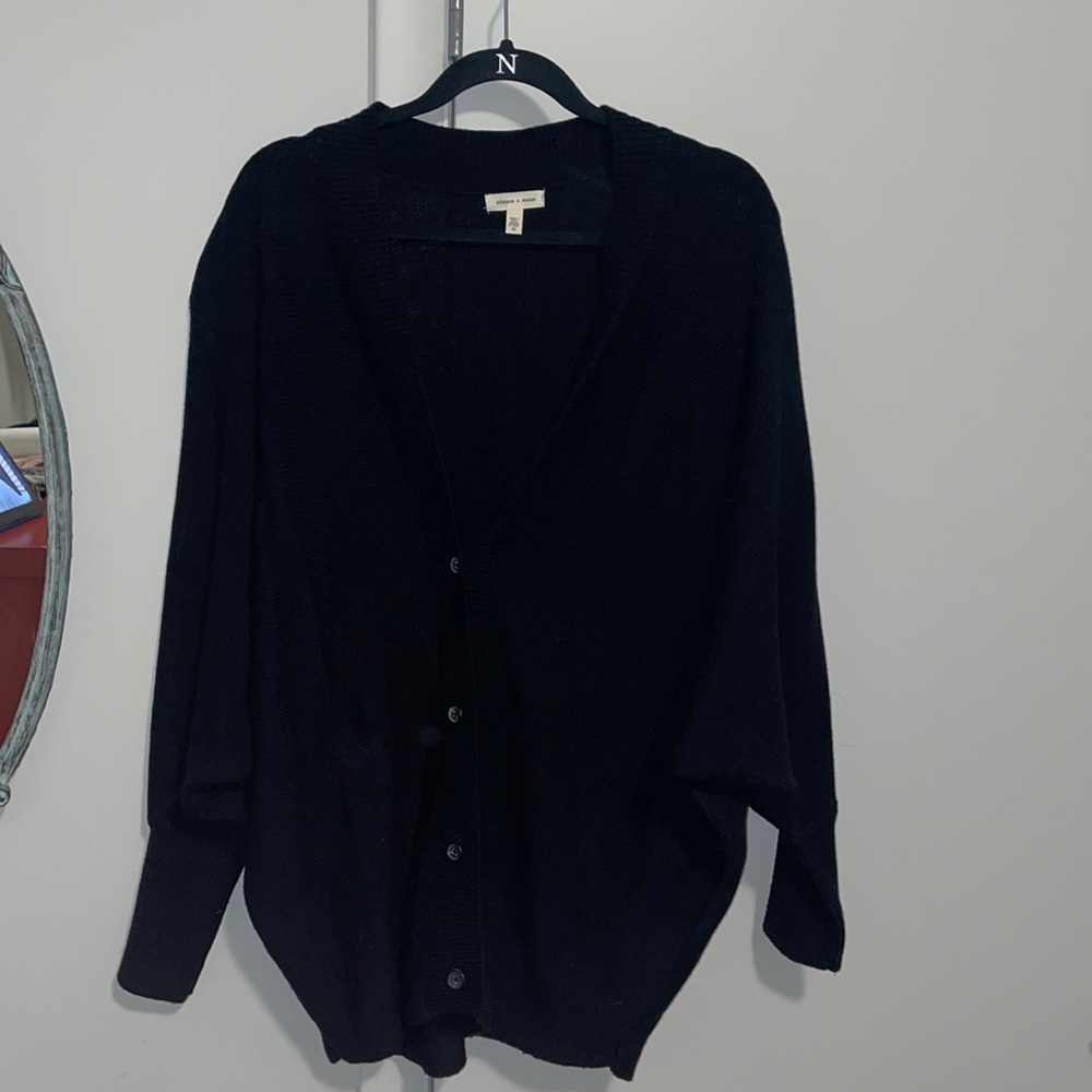 Black cardigan